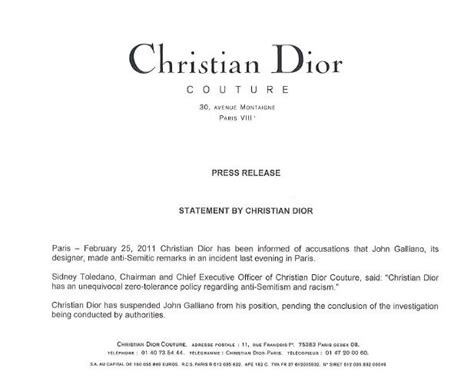 dior press sign in.